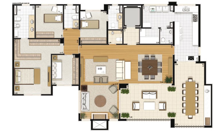 225m² do Central Park Tatuapé