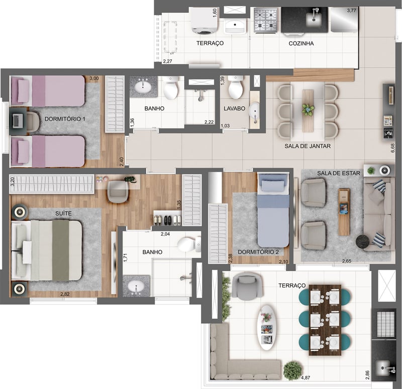 85m² do Vértiz Tatuapé