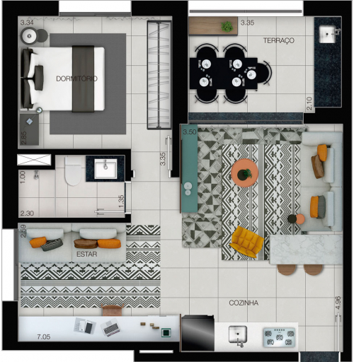 57m² do Platina 220