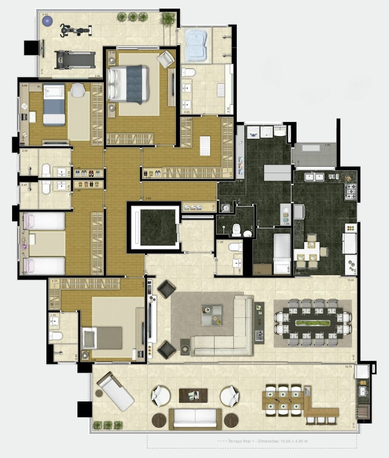 280m² do Camille Claudel