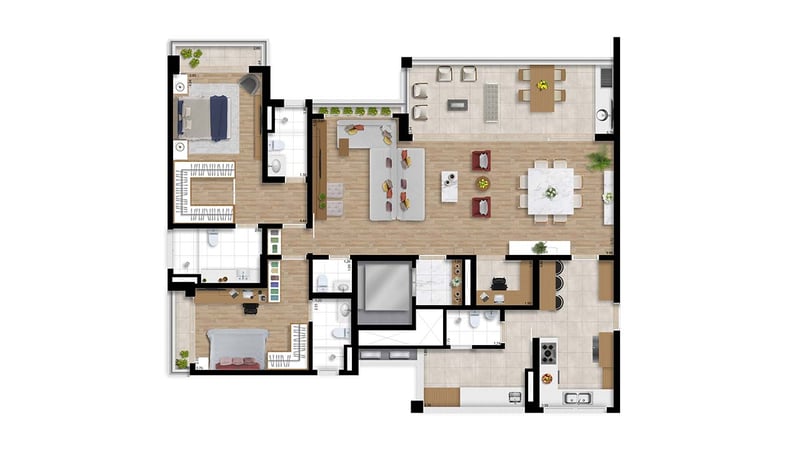 162m² do The Garden Anália Franco