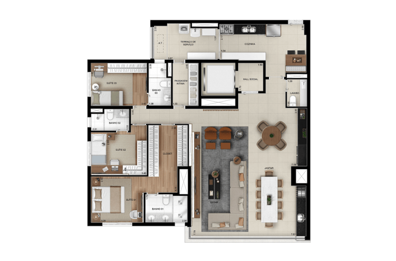159m² do High Mooca