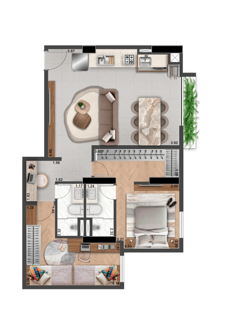 69m² do Alta Floresta