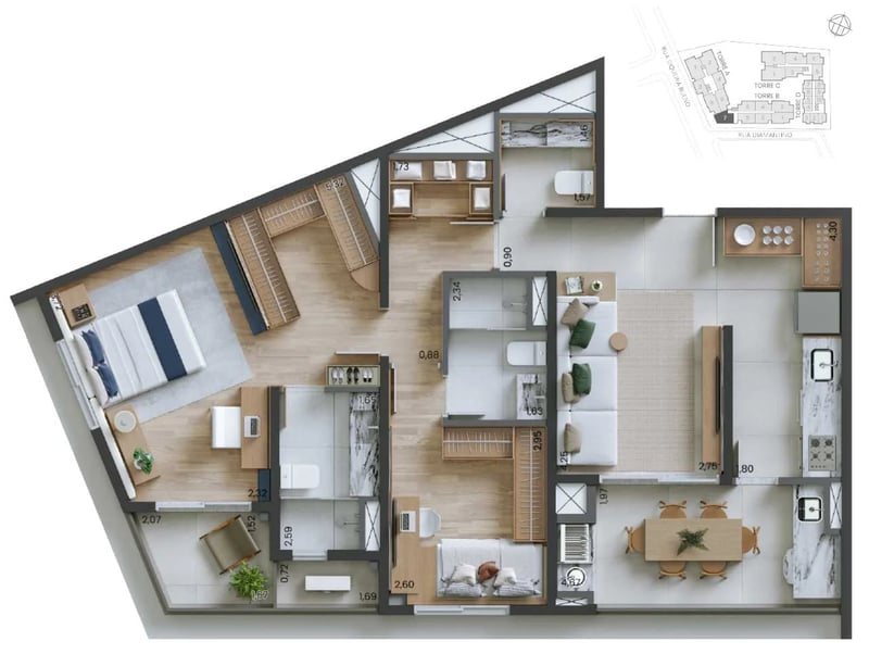 88m² do Edro