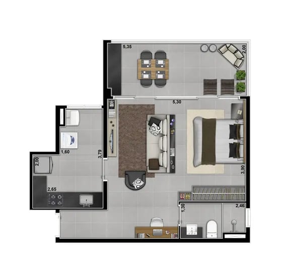 55m² do Composite Des Arts