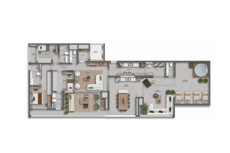 235m² Penthouse do Auge Resort Tatuapé By Diálogo - Residences