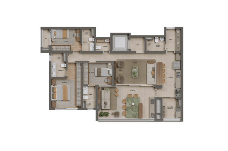 132m² do Monã Anália Franco
