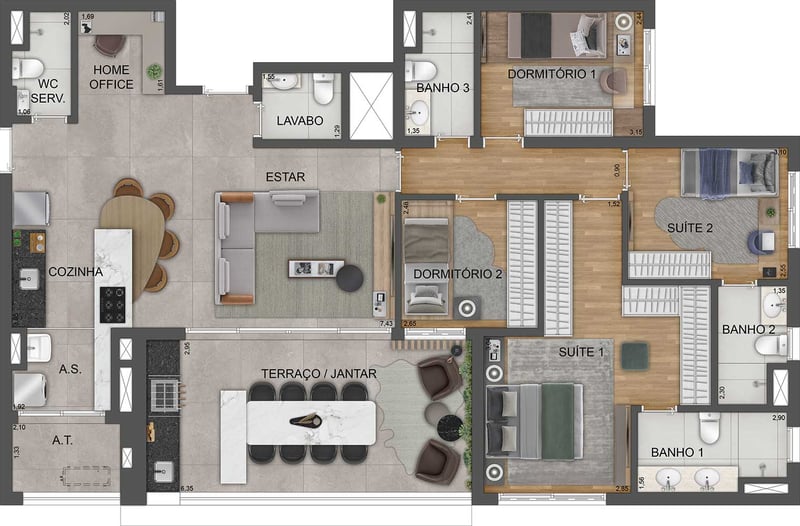 135m² do Mooca Città Milano