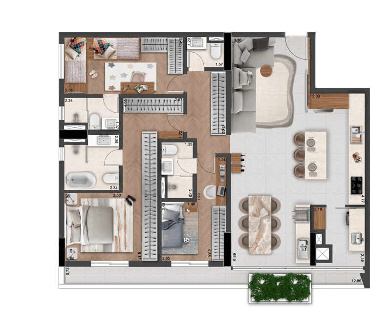 139m² do Alta Floresta