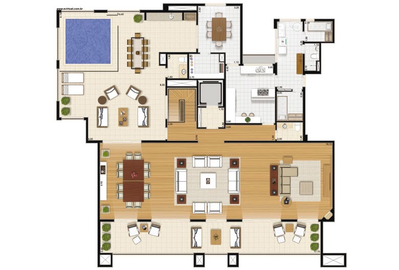 609m² Duplex do Central Park Tatuapé