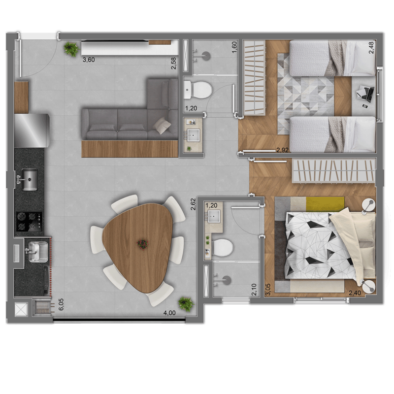 49m² do Essência da Vila