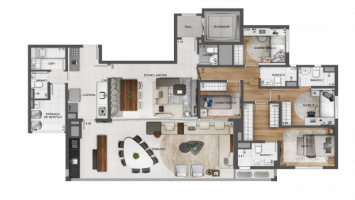 164m² do Skypark Tuiuti