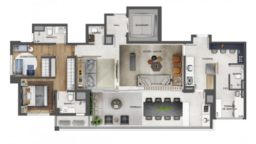 124m² do Skypark Tuiuti