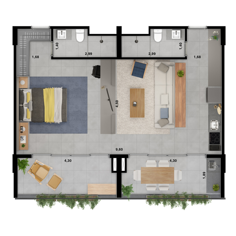 Uirá Junção 84m² do Artem