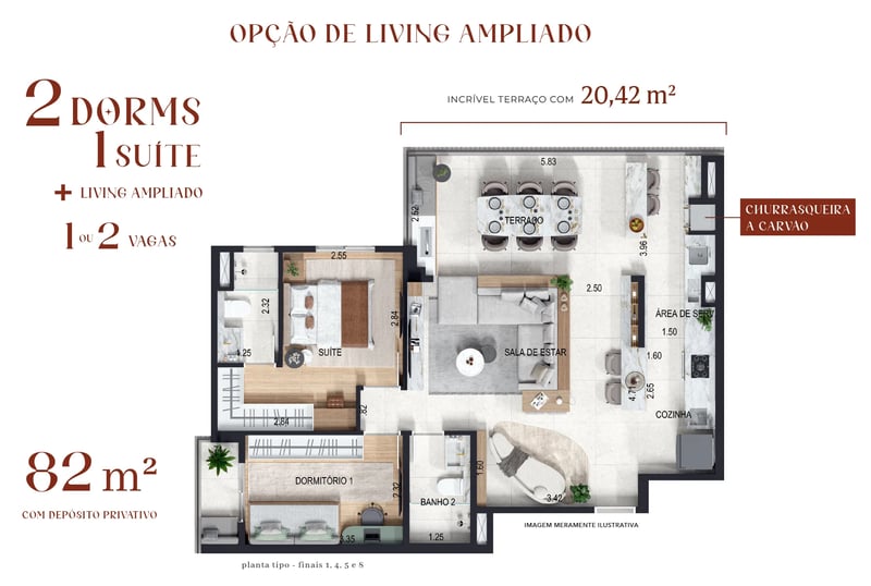 82m² do Terrazzo MBigucci