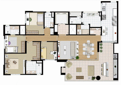 171m² do Praça das Águas