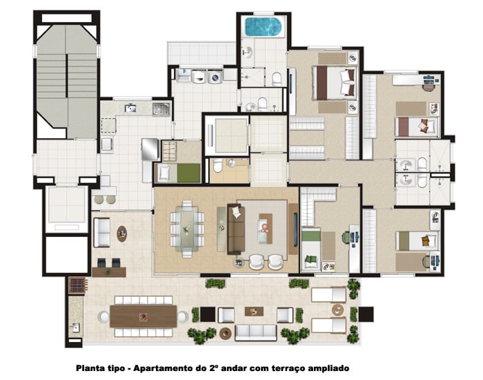 157m² + terraço do Islas Baleares