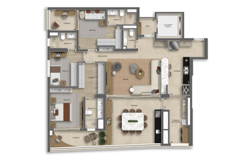 155m² do The Grand Padre Adelino