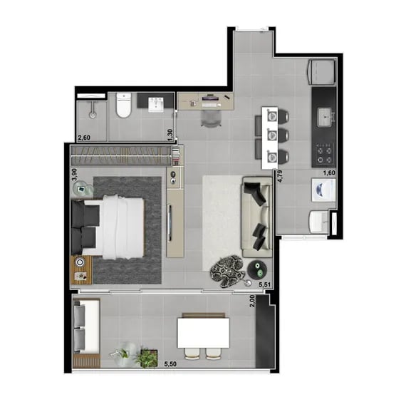 55m² do Composite Des Arts