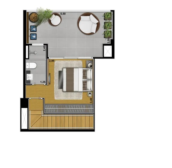 Duplex Tipo 7 do Composite Des Arts