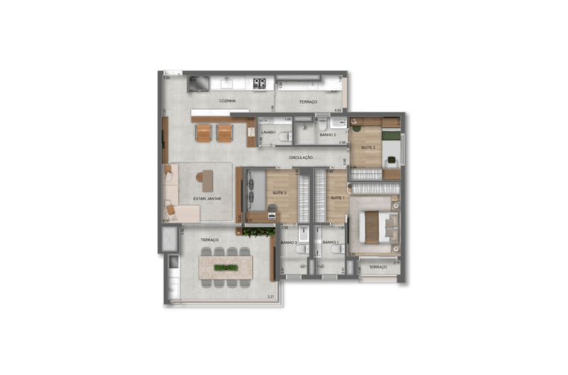 121m² do Parque Diálogo Vila Ema