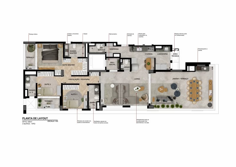 195m² do Praça Mário Fontana