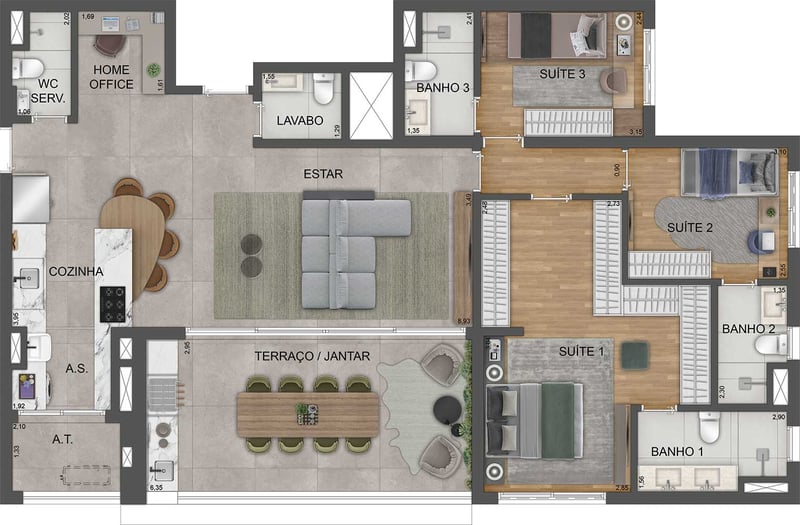 135m² do Mooca Città Milano