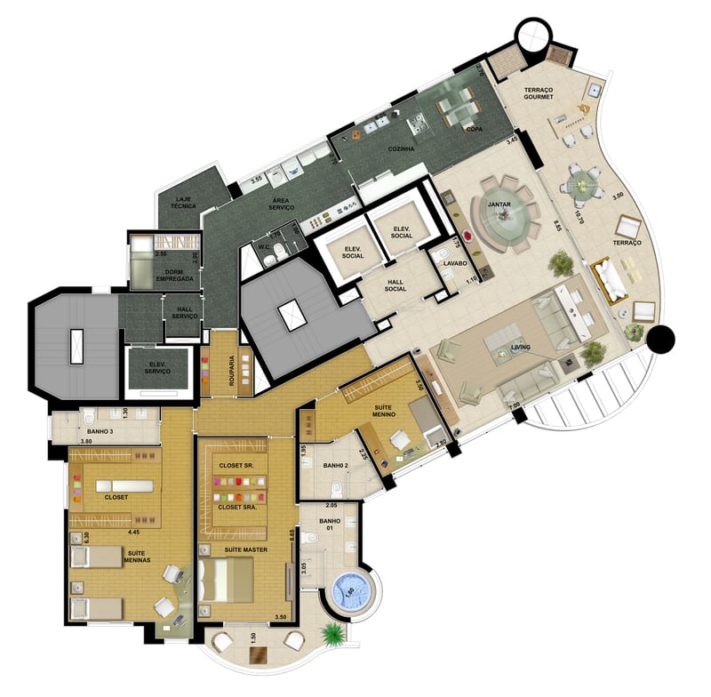 Planta tipo 5 do Katherine