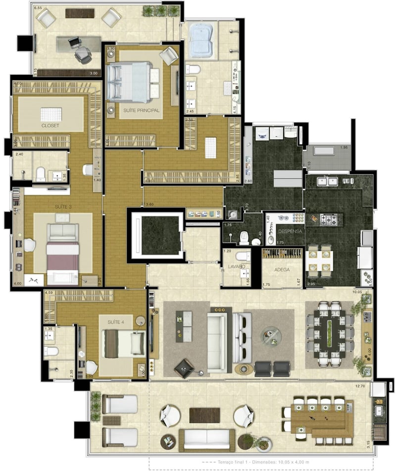 280m² do Camille Claudel