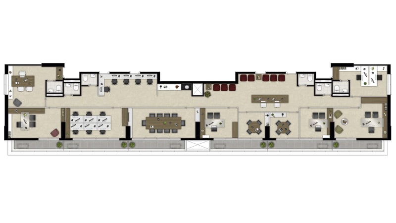 Junções Finais 3, 4, 5, 6, 7 e 8. Total: 236,10 m² do Geon 652