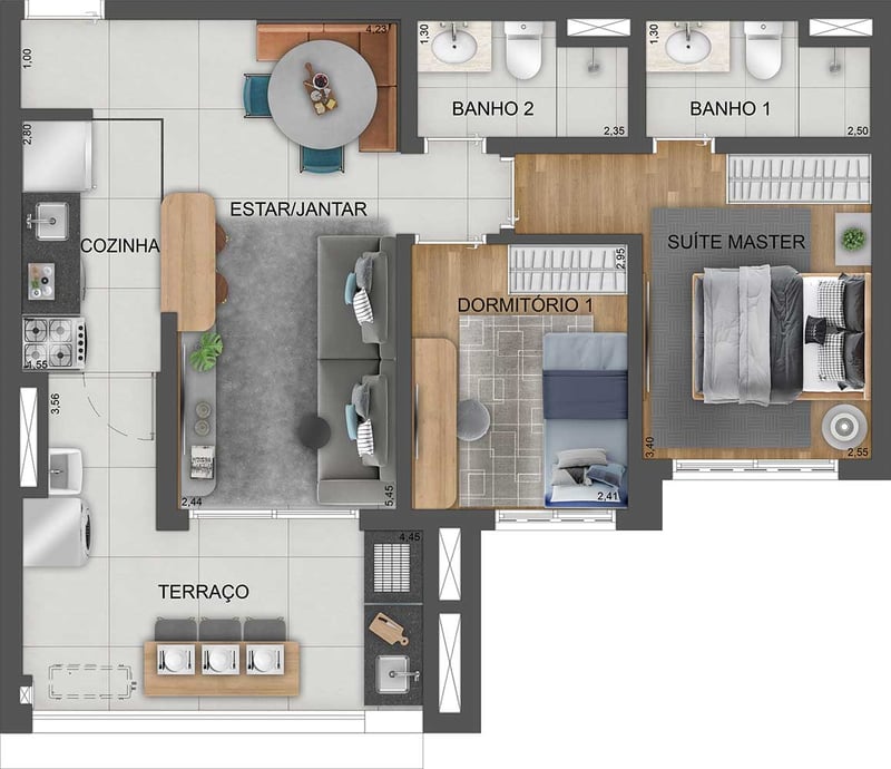 66m² do Mooca Città Firenze