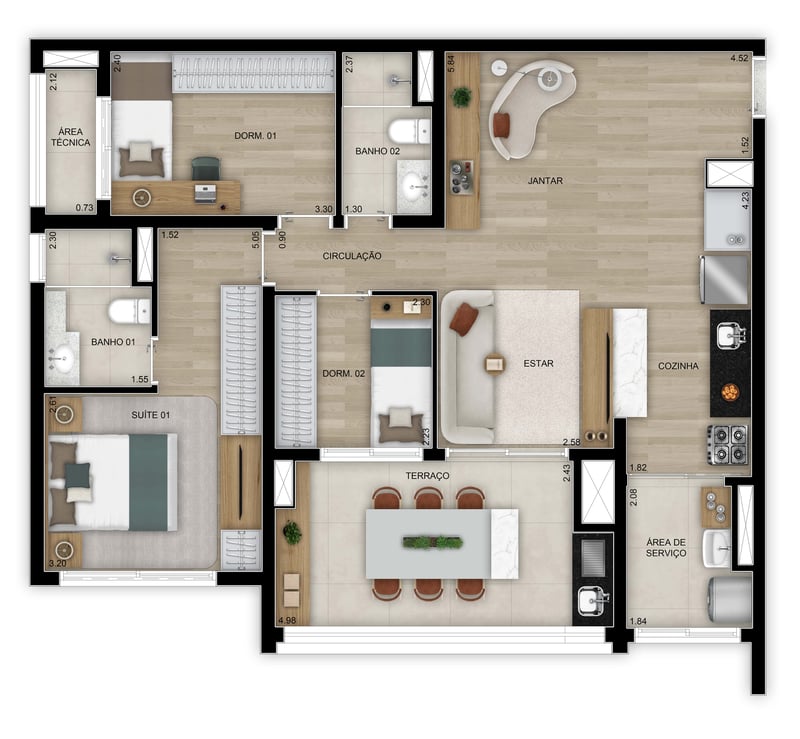 91m² do Walk Belém by Diálogo