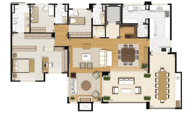 225m² do Central Park Tatuapé