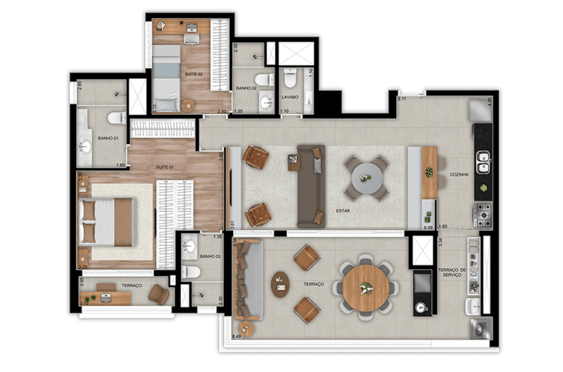 119m² do Landmark Tatuapé