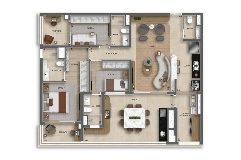125m² do The Grand Padre Adelino