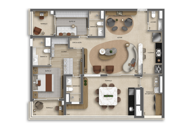 125m² do The Grand Padre Adelino