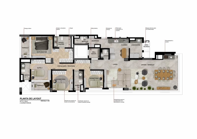 195m² do Praça Mário Fontana