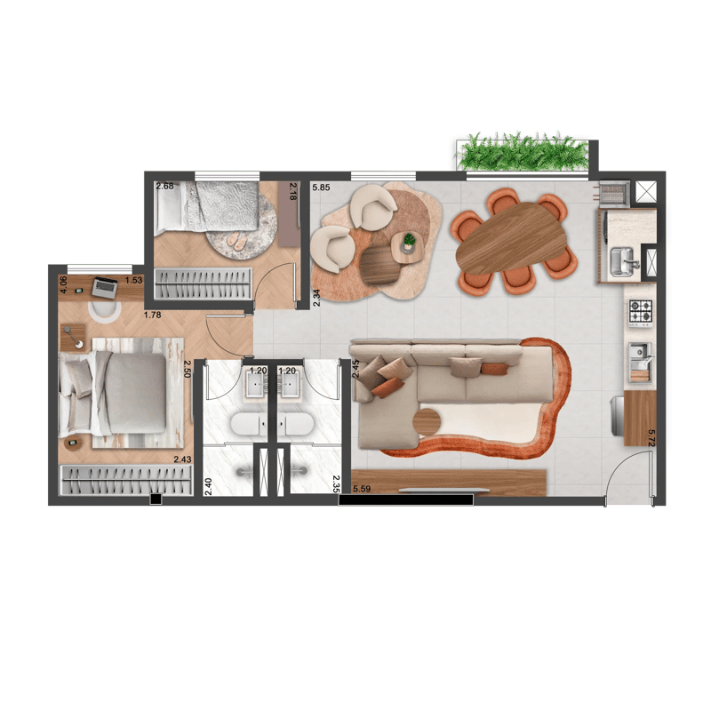 65m² do Alta Floresta
