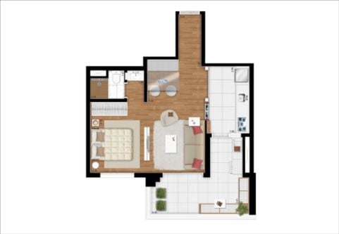 50m² do Red Tatuapé 