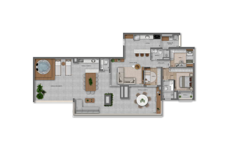 187m² do Parque Diálogo Vila Ema