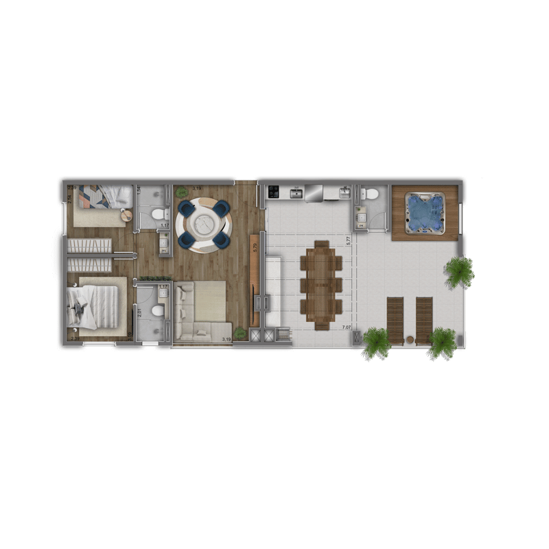88m² do Aura Guilhermina