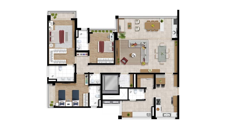 162m² do The Garden Anália Franco
