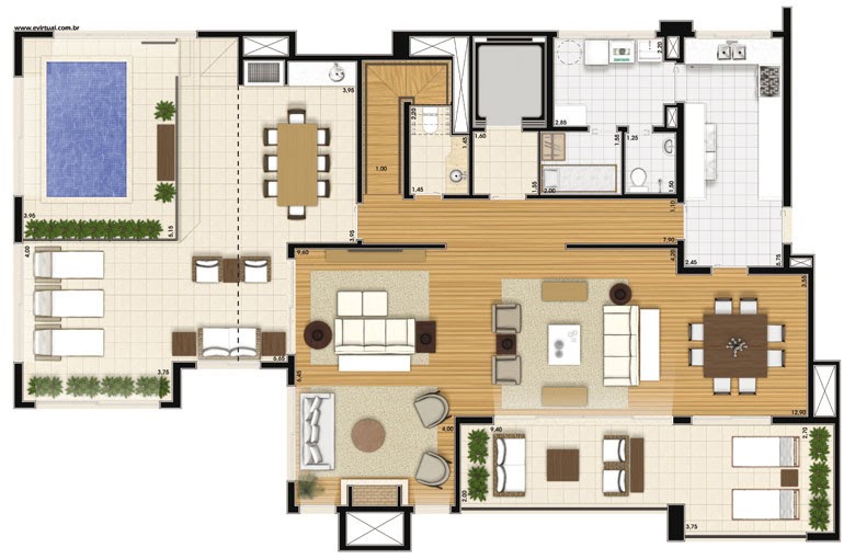 385m² Duplex do Central Park Tatuapé