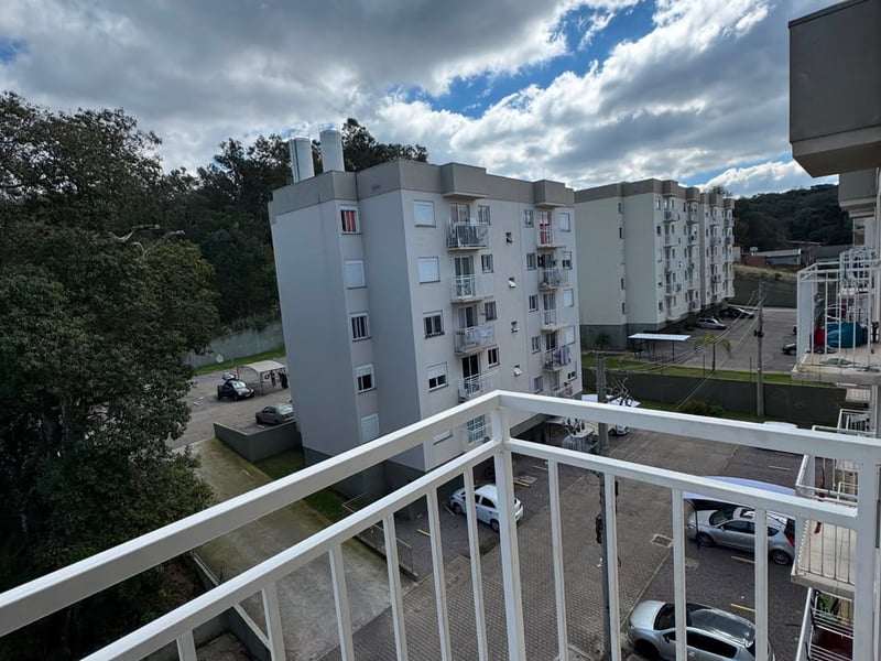 Varanda com vista para o condomínio