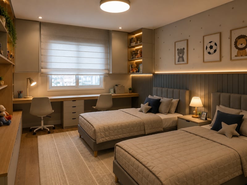 Quarto com duas camas