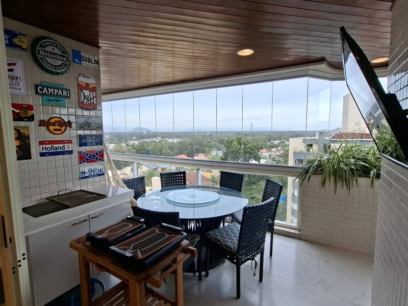 Varanda gourmet com vista