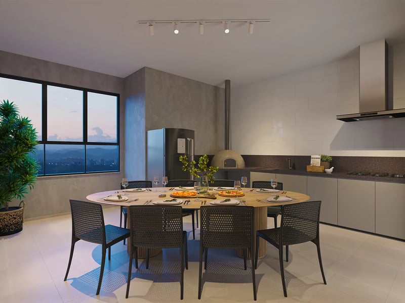 Espaço Gourmet com Forno de Pizza (Rooftop)