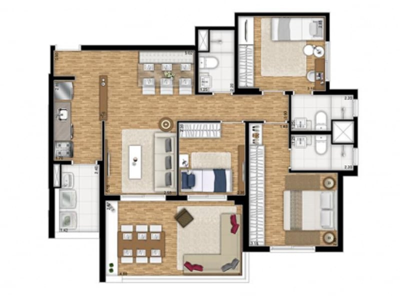 87m²