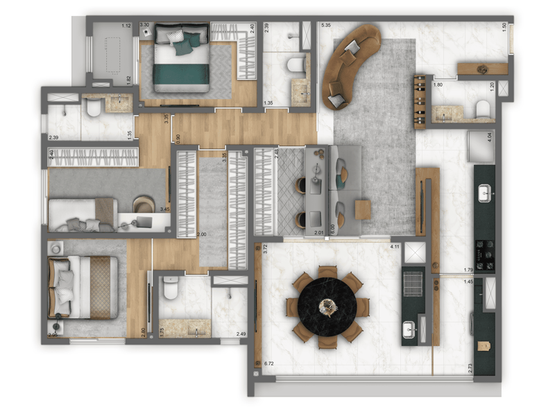 120m²