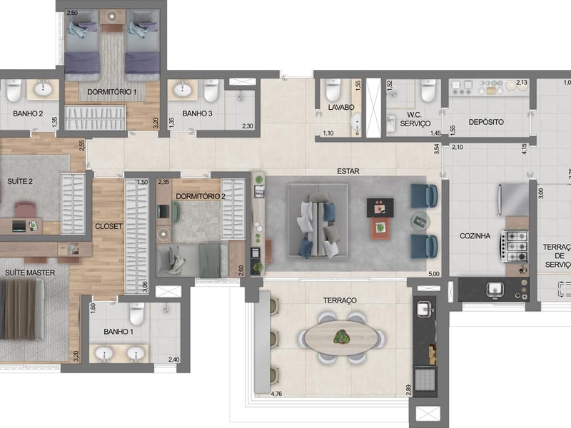 130m²